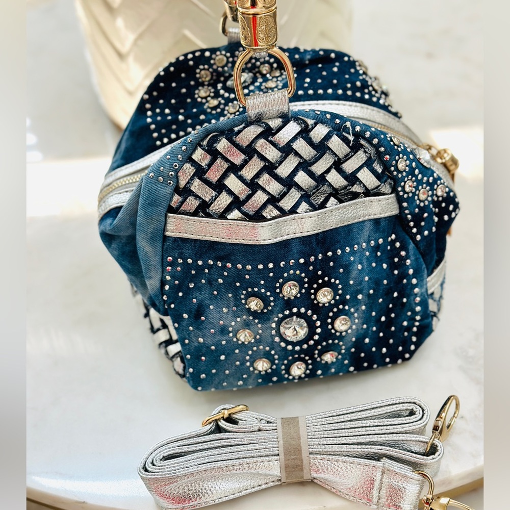 Denim Rhinestone bag - Picture 4 of 7